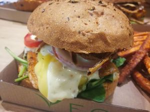 Bbq tofu at Vegan Love in Budapest