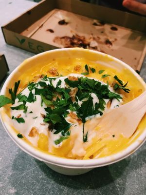 mac'n'cheese at Vegan Love in Budapest