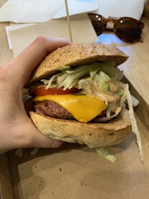 Beyond Meat Burger!  at Vegan Love in Budapest