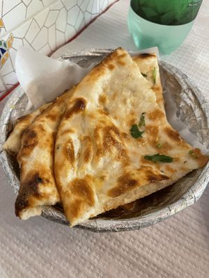Garlic naan bread  at Little India in Nazare