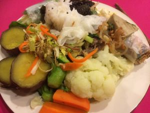 A selection from the buffet at An Lac Chay - Hoan Kiem in Hanoi