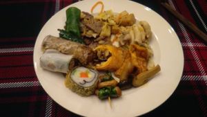 Plate number 1; a great selection of vegan food at An Lac Chay - Hoan Kiem in Hanoi