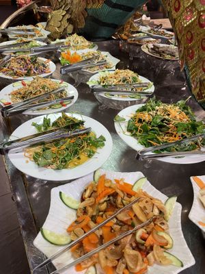 Salad selectionn  at An Lac Chay - Hoan Kiem in Hanoi