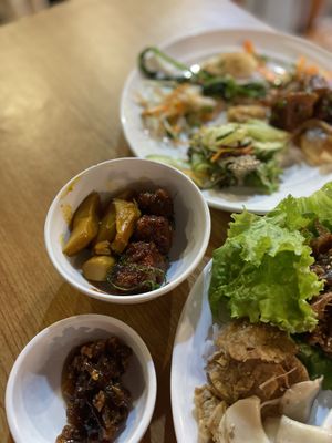 Delicious meat in spicy saucee  at An Lac Chay - Hoan Kiem in Hanoi