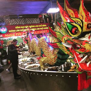 The buffet dragon at An Lac Chay - Hoan Kiem in Hanoi