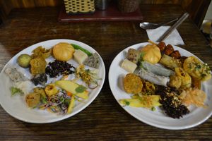 all the vegan foods at An Lac Chay - Hoan Kiem in Hanoi