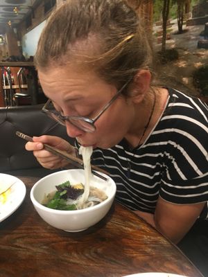 The pho  at An Lac Chay - Hoan Kiem in Hanoi