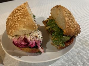 Burgers at Apteka in Pittsburgh