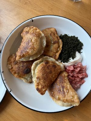 Smażone pierogi  at Apteka in Pittsburgh