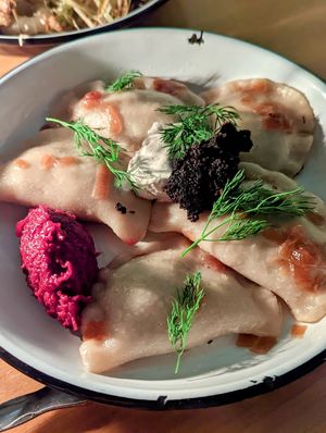 Pierogi at Apteka in Pittsburgh