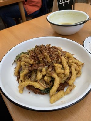 Kluski Lane- spaetzle noodle   at Apteka in Pittsburgh