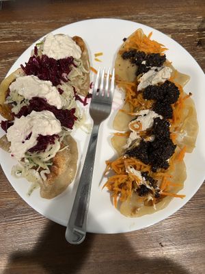 Pierogi #Veganuary at Apteka in Pittsburgh