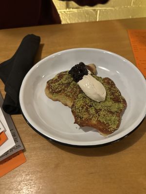 Apple cakes with spiced sugarr  at Apteka in Pittsburgh