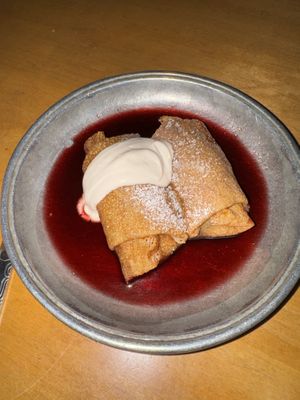 Sour cherry blintzes  at Apteka in Pittsburgh