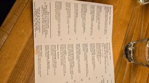 Menu at Apteka in Pittsburgh