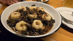 Potato dumplings at Apteka in Pittsburgh