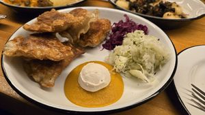 Pierogi at Apteka in Pittsburgh