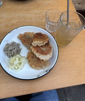 Smazone Pierogi and Celeryseed Soda  at Apteka in Pittsburgh