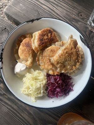 Pierogis - yummm  at Apteka in Pittsburgh