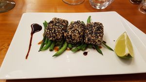 Crusted tofu at Eqvita in 