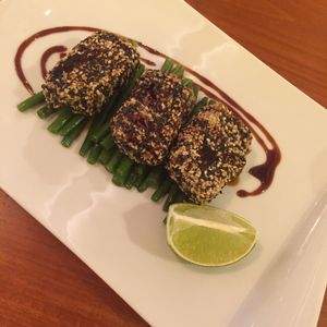 Tofu with sesam at Eqvita in 