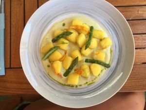 The saffron gnocchi  at Eqvita in 