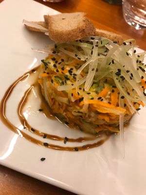 Vegetable tartare at Eqvita in 