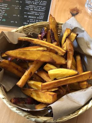 sweet potato fries  at Toko Baru in Antigua