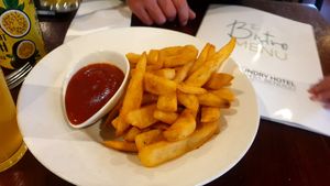 Vegan chips at The Foundry Hotel in Bendigo