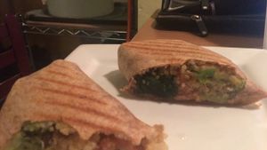 Vegan wrap at SE Grind in Portland