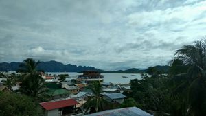 rooftop view at Levine's Eatery in Coron