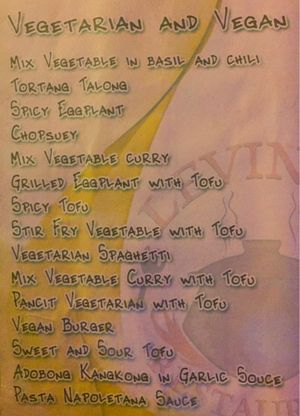 Menu  at Levine's Eatery in Coron