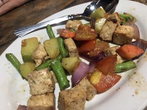 Stir fried veggies with tofu  at Levine's Eatery in Coron