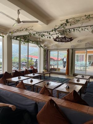 Indoor seating  at OR2K in Pokhara