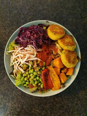 Falafel Bowl at Green Lion in Nuremberg