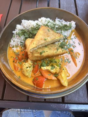 Tofu curry   at Toli Toli in Druskininkai