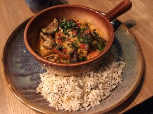 Veggie curry at Toli Toli in Druskininkai