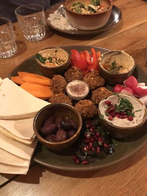 Mezze platter at Toli Toli in Druskininkai