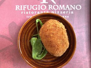 Veg supplì at Rifugio Romano in Rome