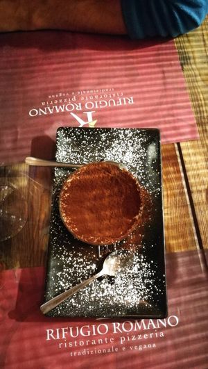 Tiramisù vegano at Rifugio Romano in Rome