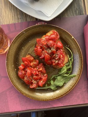 Bruschetta at Rifugio Romano in Rome