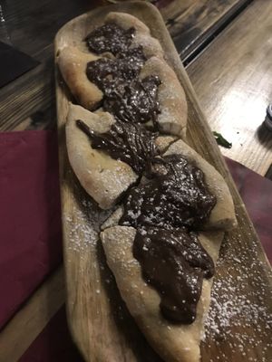Focaccina con Nutella Vegan at Rifugio Romano in Rome