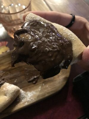 Focaccina con Nutella Vegan at Rifugio Romano in Rome