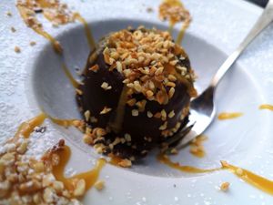 Bacio vegan (inside there is ice cream) at Rifugio Romano in Rome