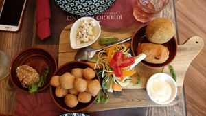 Vegan starter at Rifugio Romano in Rome
