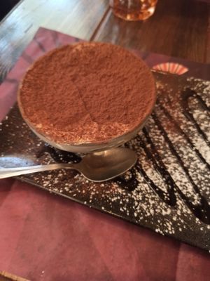 Tiramisù vegan at Rifugio Romano in Rome