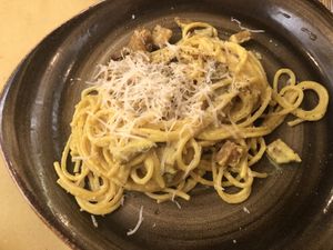 Carbonara  at Rifugio Romano in Rome