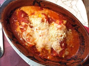 Cannelloni vegan at Rifugio Romano in Rome