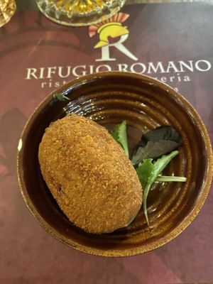Supplì at Rifugio Romano in Rome