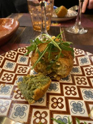 Arancino Vegan  #Veganuary at Rifugio Romano in Rome